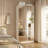 White Mirror Wardrobe With 2 Drawers