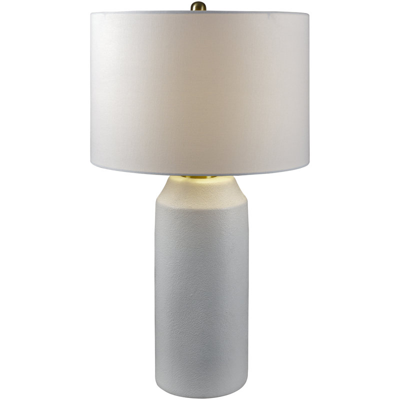 Lampe de table en céramique Patrick, Blanc