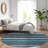Machine Washable Indoor/Outdoor Xhevrie Teal Rug-1727799760