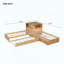 Lit plateforme simple en L avec armoires de rangement, bureau, lit gigogne et lumière DEL-856782322-856782321