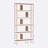 Manhattan 5 Shelf Bookcase, Solid Wood Tall Storage Shelf for Home Office and Bedroom