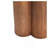 Outdoor Patio Three-Legged Wood-Grain Round Side Table, Brown