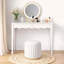Meuble-lavabo compact avec tiroir festonné et poignée dorée