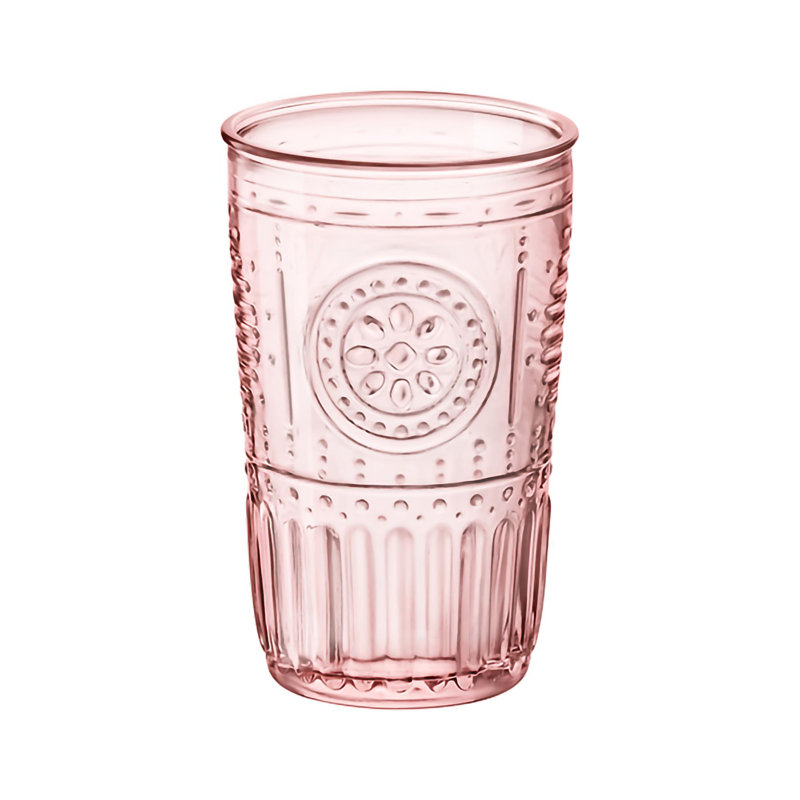 Romantic Highball Glasses - 475ml, Pink, 475ml, 12
