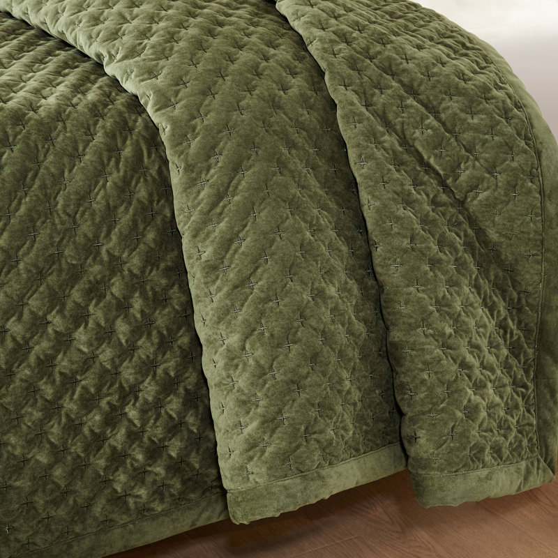 Velvet Coverlet Set