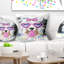 Joli chien avec des lunettes en forme de cœur rose - coussin imprimé animal-30745573-30745577