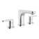 Identity Widespread Two Handle Bathroom Faucet with Push Pop Drain