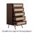 NTC Lulu Dresser Storage Cabinet with Natural Rattan, Modern Vertical Chest of Drawers, Stylish Bedroom, Mid-Century Style Organizer for Clothes and Accessories, Easy Assembly-1207731028-1190178945