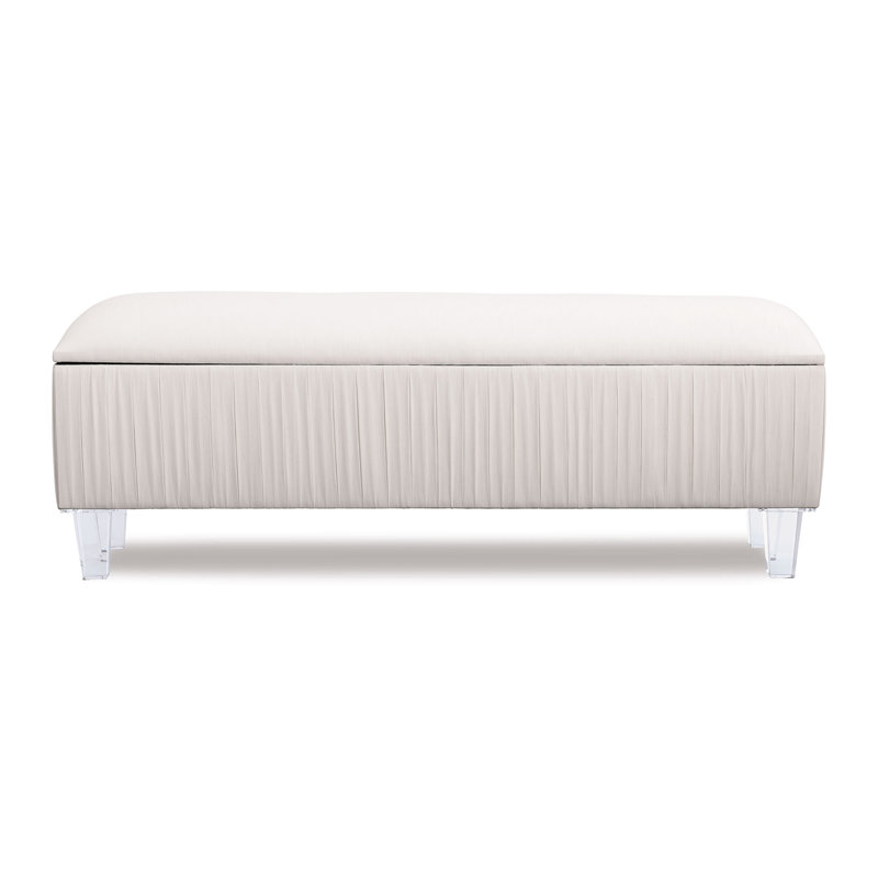 Dominique Upholstered Storage Bench, 16" H x 68" W x 22" D