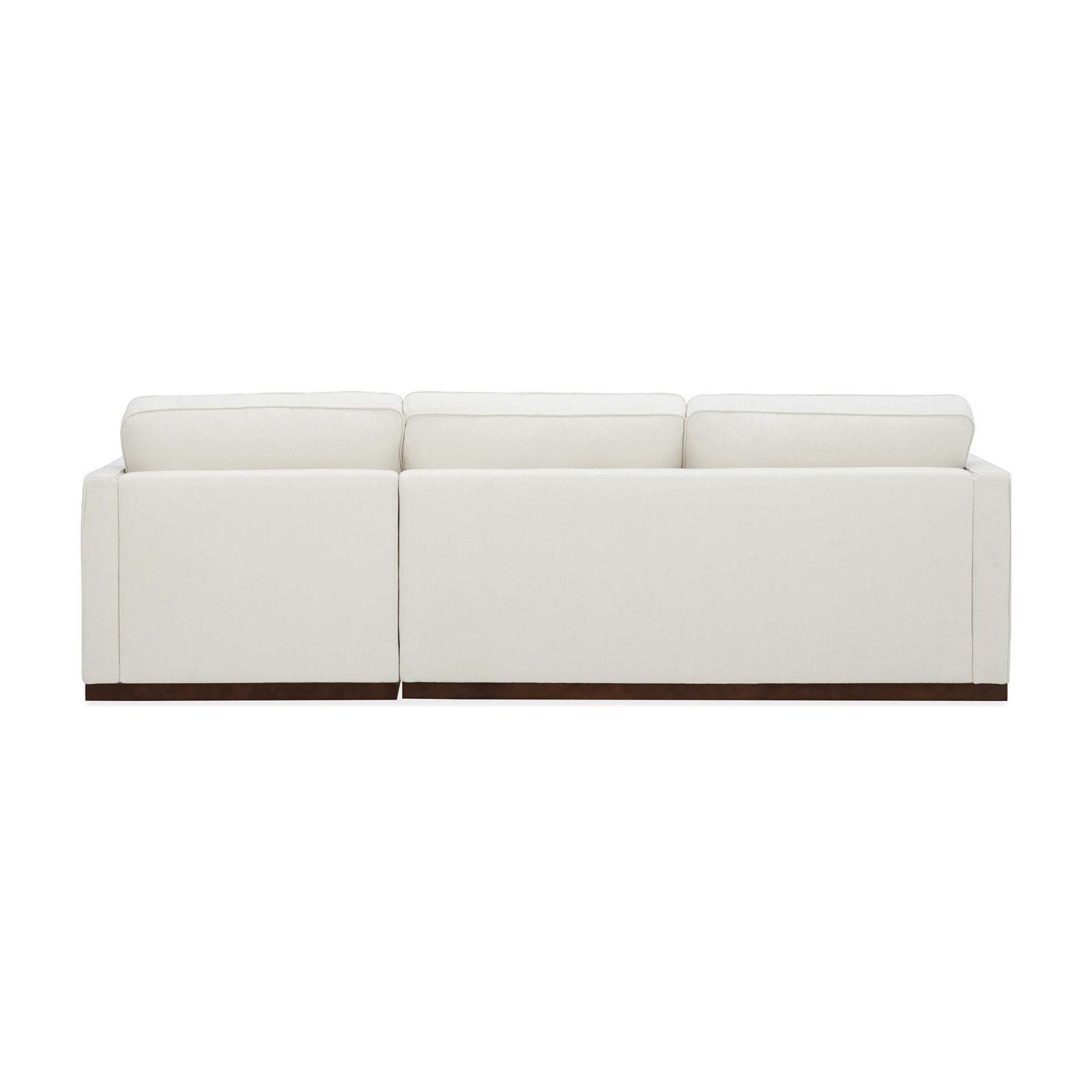 Bobbi Upholstered Chaise L-Sectional, Flannigan Cotton White Performance Weave, Right Hand Facing