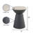Cheridwen Marble Top End Table-1897929939