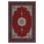 Tapis oriental en chenille de coton à imprimé oriental rouge / beige Guria-630380744