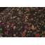 Tapis floral noir / rouge en laine noué à la main 8 pi 3 po x 9 pi 11 po Floral