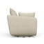 Fauteuil pivotant moderne de 40 po avec 3 coussins décoratifs, fauteuil surdimensionné et confortable-1265664584