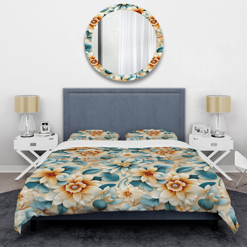 Ensemble de housse de couette vintage dans des tons riches marocains, Housse de couette pour très grand lit et 2 très