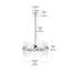 Luminaire suspendu rond en cristal 12 pouces Marlow-236660100-197986148