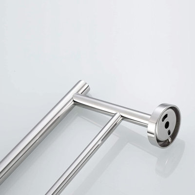 5 Piece Bathroom Towel Rack Wall Mount - Aluminium Finish Modern For Bedroom, Living Room Corrosion Style Laundry, Kitchen Build