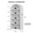 29.5" W 5-Shelf Arched Storage Cabinet-1882824093