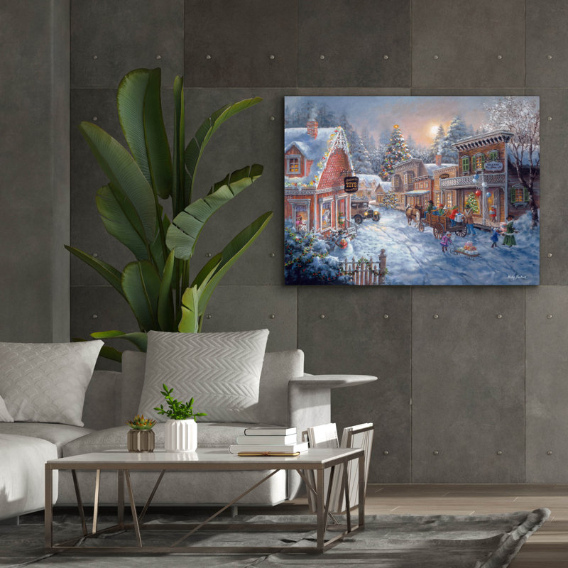  «Good Old Days» par Nicky Boehme, art mural sur toile, 54 po x 40 po, H 40 po x l 54 po