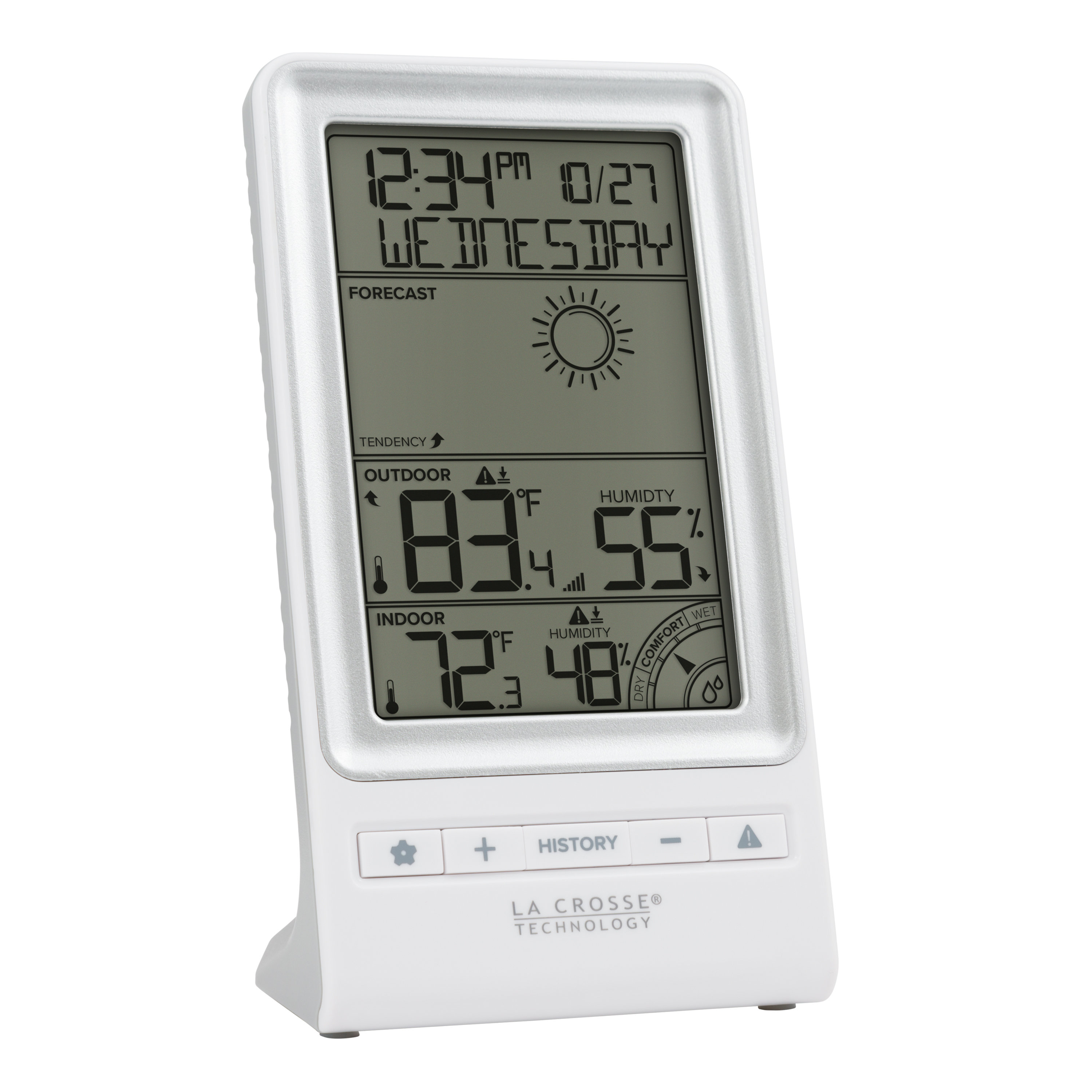 La Crosse Technology Stazione Meteo Wireless 308-1415FCT - Previsioni, Temperatura E Umidità Interna/Esterna