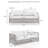 75.75'' Wide Straight Metal Patio Sofa with Cushions