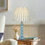Lampe de table 16 po avec base bleue empilée-6706410