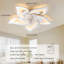 Ventilateur de plafond encastré à intensité variable à 7 pales avec lumière DEL et télécommande Izzabella-1431782300