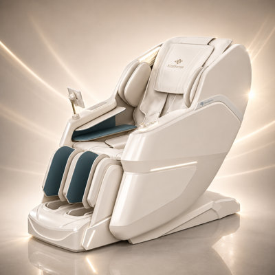  2026 KZ-605 4D Luxury Massage Chair, Deep Zero Gravity, Thai Stretching, Deep Tissue Massage, Auto Extension Legrest, Back & Front Heat, Patented Foot Flipping Stretch, Calf Kneading & Rolling,LED Touch Screen,Wireless Charger,Bluetooth Speakers