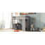 Lit mezzanine en bois avec placards et bureau à 2 tiroirs avec armoire-110657693-110657692