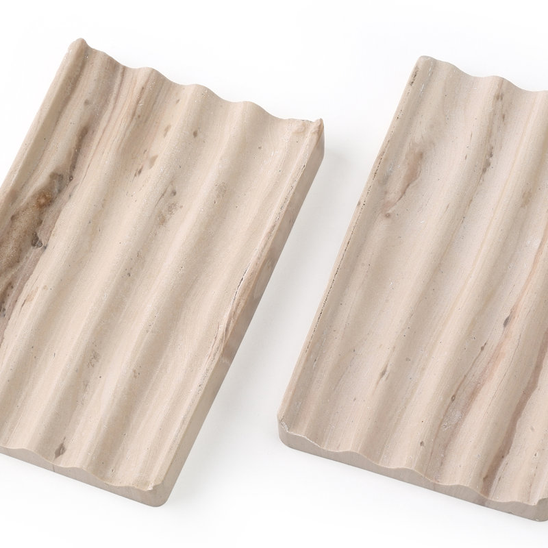 Plateau à savon en marbre naturel, Beige