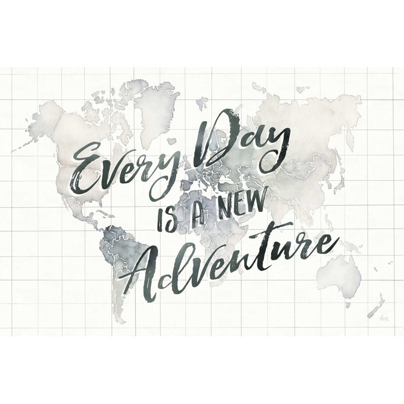 Aquarelle Wanderlust World Adventure, H 12 po x l 18 po x P 1,25 po