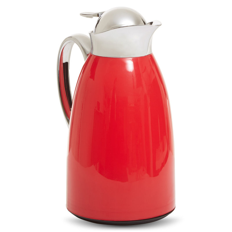 Whylie White Vacuum Jug, Red