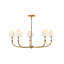 Lustre en acier 5 lumières Greta-363572482