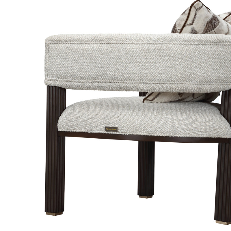 West Kensington Accent Chair, Espresso Wood