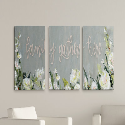 " Family Gathers Here " 3 - Pieces
