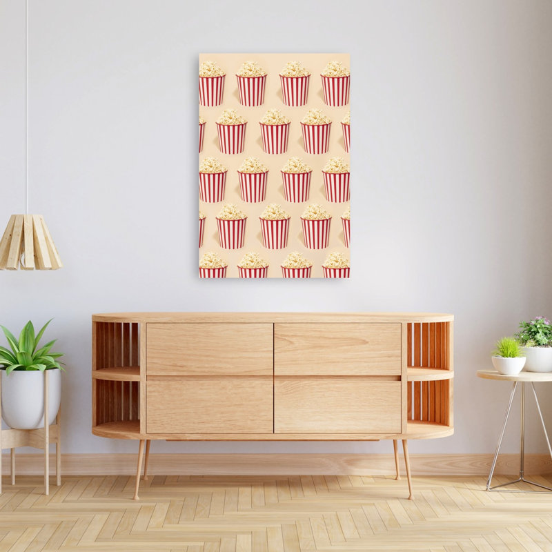 Reproduction d'art contemporain abstrait Popcorn, 48" H x 32" W