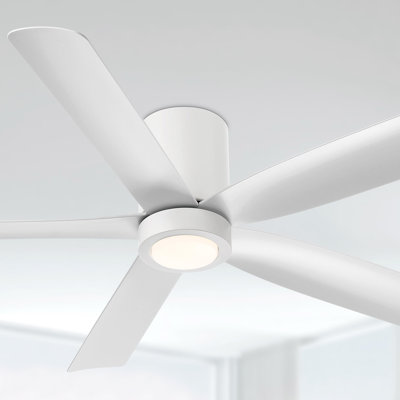 Ventilateur de plafond 5 pales 52 pouces avec télécommande et lumière à intensité variable CORMAC 