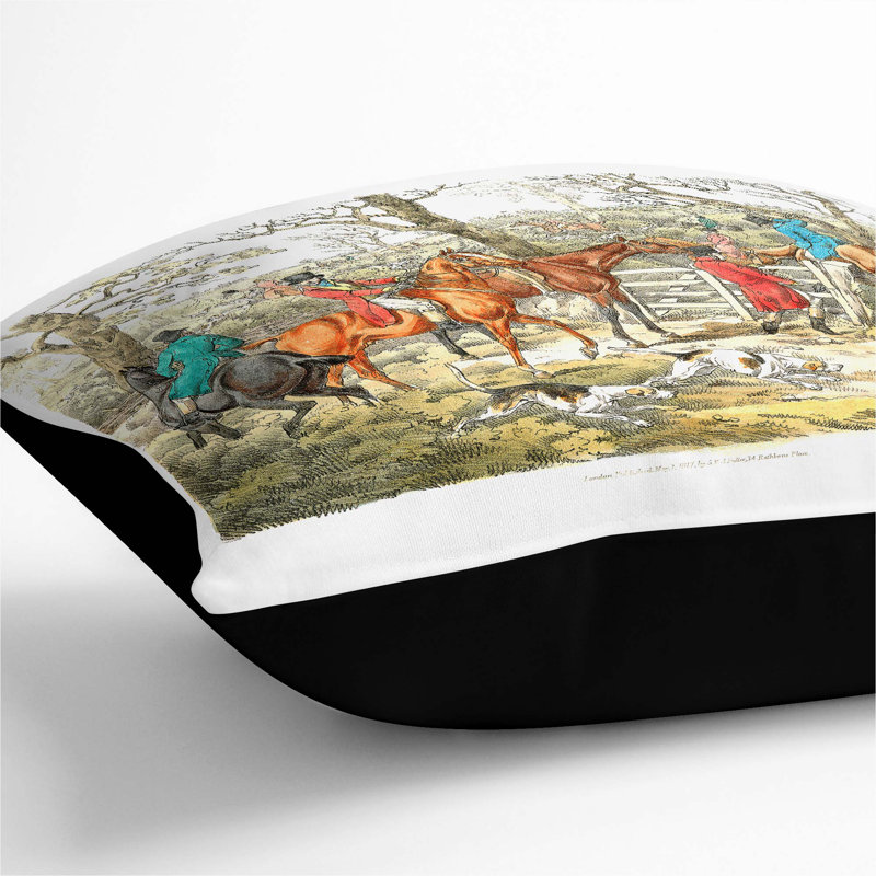 Square Throw Cushion, Black, 55cm H x 55cm W x 20cm D