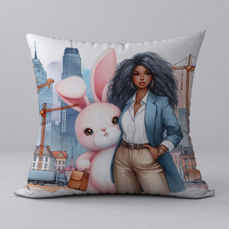 Polyester Throw Square Pillow Cover & Insert