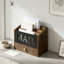 Comptoir organisateur de courrier avec trois compartiments et tiroir, support de courrier de bureau et trieur, accessoires de bureau multifonctionnels pour classeur à papier, conception en bois rustique et en métal