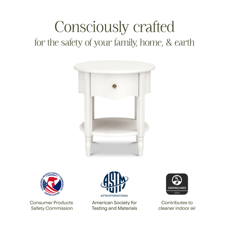 Liberty Assembled Nightstand, Warm White