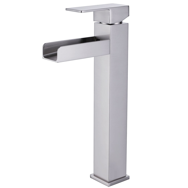 Robinet de salle de bain vasque, Nickel brossé