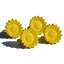 Ensemble de 12 rondelles de serviette (tournesol jaune, antique)-1243694443