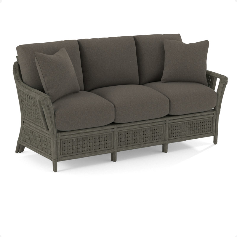 Boca Upholstered 78'' Sofa, Greystone, Gray Sugar Performance