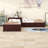 Twin Size L-Shaped Platform Bed with Trundle and Two Drawers-506098552
