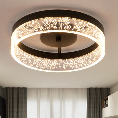 Itohan 11.65" W Dimmable Integrated LED Flush Mount 