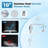 10" Filtered Shower Head,High Plessure 10-Spray Handheld,20 Stage Shower Filter,Extension Arm, 71" Hose-119691172