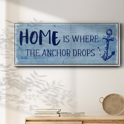 Where the Anchor Drops- Framed Canvas