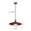 Luminaire suspendu simple à 1 lumière Rozalee-1721959363