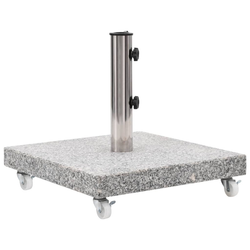 Brenneman 30 kg Metal Umbrella Base with Wheels, Grey
